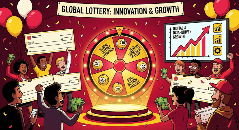 The worldwide lottery market is projected to reach approximately $346 billion in 2026, reflecting ongoing growth